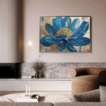 Floral 804 Canvas Art 60 x 40 cm / Black