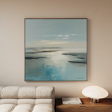 Abstract 805 Canvas Art 16" x 16" / 40 x 40 cm / Black