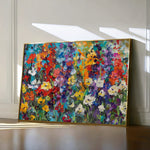 Floral 805 Canvas Art 18" x 24" / 45 x 60 cm / Black