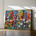 Floral 805 Canvas Art 60 x 40 cm / Black
