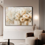 Floral 806 Canvas Art 18" x 24" / 45 x 60 cm / Black