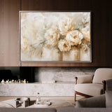 Floral 806 Canvas Art 18" x 24" / 45 x 60 cm / Black