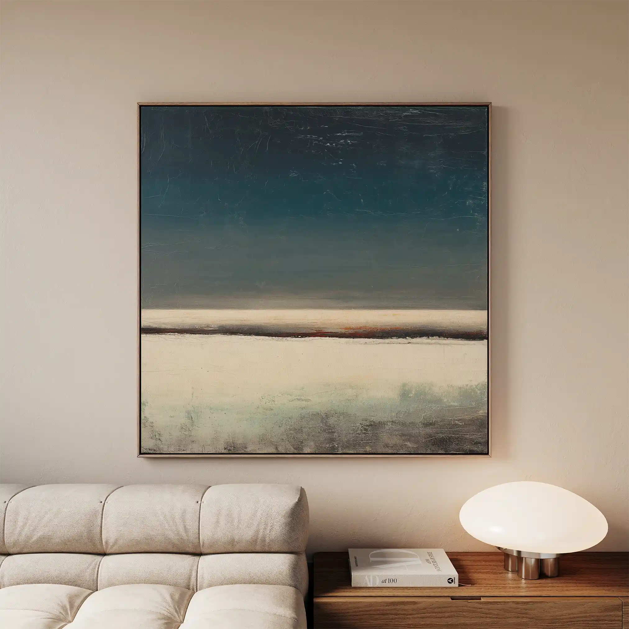 Abstract 807 Canvas Art 60 x 60 cm / Black