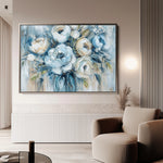 Floral 807 Canvas Art 18" x 24" / 45 x 60 cm / Black