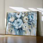 Floral 807 Canvas Art 60 x 40 cm / Black