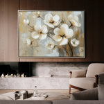 Floral 808 Canvas Art 18" x 24" / 45 x 60 cm / Black