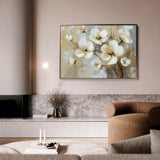 Floral 808 Canvas Art 18" x 24" / 45 x 60 cm / Black