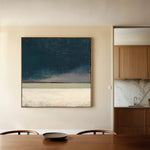 Abstract 809 Canvas Art 16" x 16" / 40 x 40 cm / Black