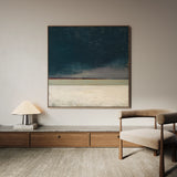 Abstract 809 Canvas Art 16" x 16" / 40 x 40 cm / Black