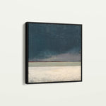 Abstract 809 Canvas Art 16" x 16" / 40 x 40 cm / Black