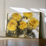 Floral 809 Canvas Art 18" x 24" / 45 x 60 cm / Black