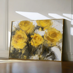 Floral 809 Canvas Art 60 x 40 cm / Black