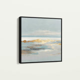 Abstract 810 Canvas Art 16" x 16" / 40 x 40 cm / Black