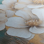 Floral 810 Canvas Art 18" x 24" / 45 x 60 cm / Black