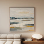 Abstract 811 Canvas Art 16" x 16" / 40 x 40 cm / Black