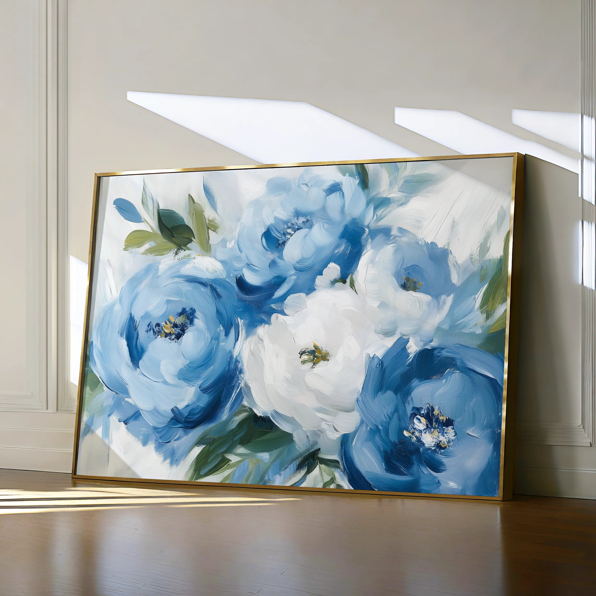 Floral 811 Canvas Art 18" x 24" / 45 x 60 cm / Black