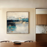 Abstract 812 Canvas Art 16" x 16" / 40 x 40 cm / Black