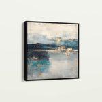 Abstract 812 Canvas Art 16" x 16" / 40 x 40 cm / Black