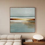 Abstract 813 Canvas Art 16" x 16" / 40 x 40 cm / Black