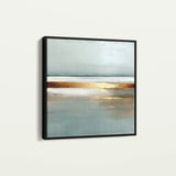 Abstract 813 Canvas Art 16" x 16" / 40 x 40 cm / Black