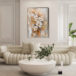 Floral 813 Canvas Art 18" x 24" / 45 x 60 cm / Black