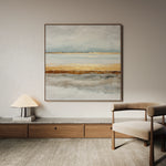 Abstract 814 Canvas Art 16" x 16" / 40 x 40 cm / Black