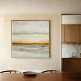 Abstract 814 Canvas Art 16" x 16" / 40 x 40 cm / Black