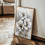 Floral 814 Canvas Art 18" x 24" / 45 x 60 cm / Black