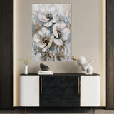 Floral 814 Canvas Art 18" x 24" / 45 x 60 cm / Black