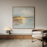 Abstract 815 Canvas Art 16" x 16" / 40 x 40 cm / Black