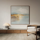 Abstract 815 Canvas Art 16" x 16" / 40 x 40 cm / Black