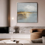 Abstract 815 Canvas Art 16" x 16" / 40 x 40 cm / Black