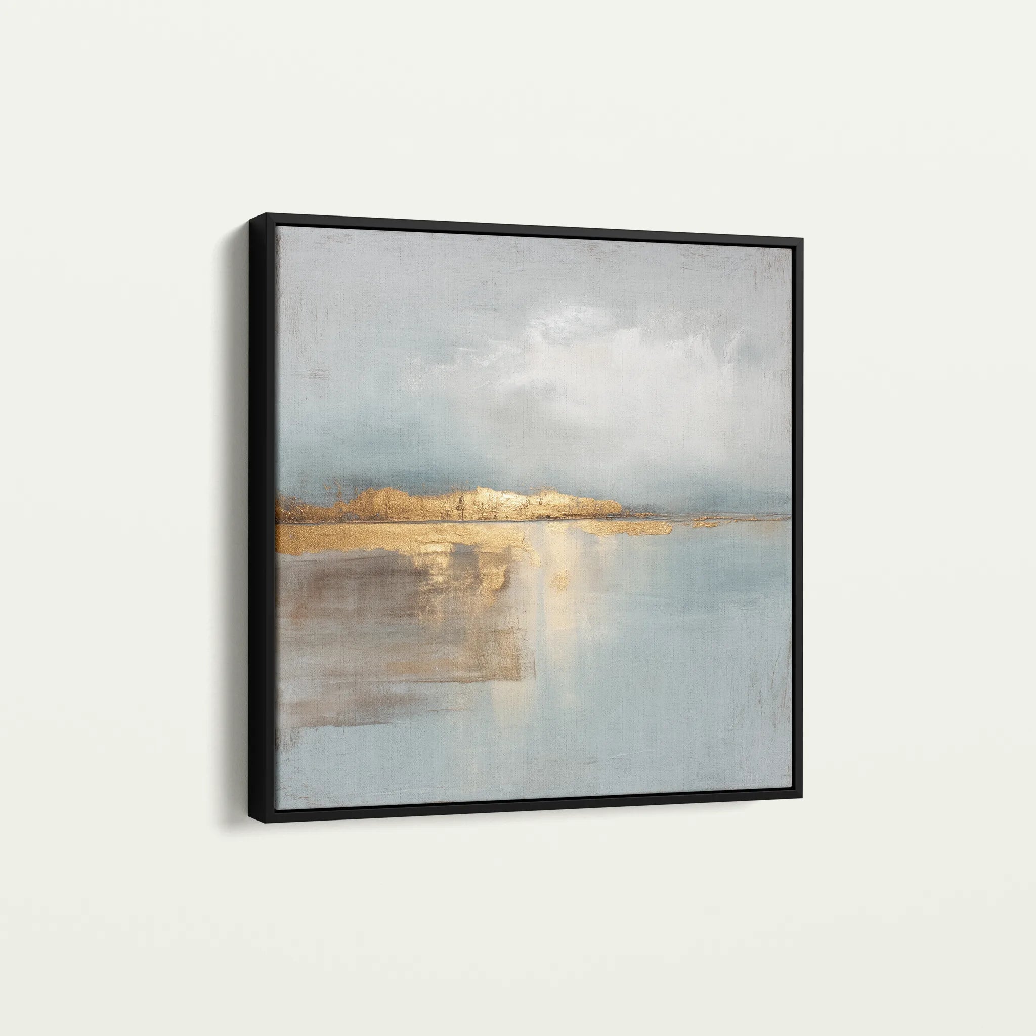 Abstract 815 Canvas Art 16" x 16" / 40 x 40 cm / Black