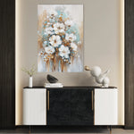 Floral 815 Canvas Art 18" x 24" / 45 x 60 cm / Black