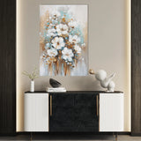 Floral 815 Canvas Art 18" x 24" / 45 x 60 cm / Black