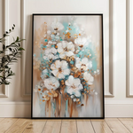 Floral 815 Canvas Art 60 x 40 cm / Black