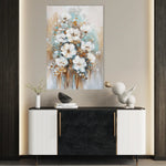 Floral 815 Canvas Art 60 x 40 cm / Black
