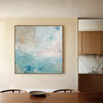 Abstract 816 Canvas Art 16" x 16" / 40 x 40 cm / Black