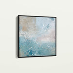 Abstract 816 Canvas Art 16" x 16" / 40 x 40 cm / Black