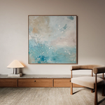 Abstract 816 Canvas Art 60 x 60 cm / Black