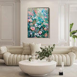 Floral 816 Canvas Art 18" x 24" / 45 x 60 cm / Black