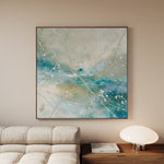 Abstract 817 Canvas Art 16" x 16" / 40 x 40 cm / Black