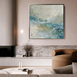 Abstract 817 Canvas Art 16" x 16" / 40 x 40 cm / Black