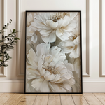 Floral 817 Canvas Art 18" x 24" / 45 x 60 cm / Black