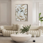 Floral 817 Canvas Art 18" x 24" / 45 x 60 cm / Black
