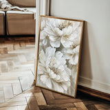 Floral 817 Canvas Art 18" x 24" / 45 x 60 cm / Black