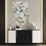 Floral 817 Canvas Art 18" x 24" / 45 x 60 cm / Black