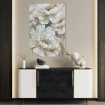 Floral 817 Canvas Art 60 x 40 cm / Black