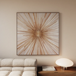 Abstract 818 Canvas Art 16" x 16" / 40 x 40 cm / Black