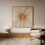Abstract 818 Canvas Art 16" x 16" / 40 x 40 cm / Black